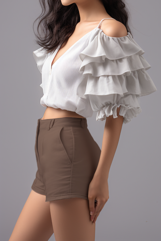 Magnolia katoenen shorts