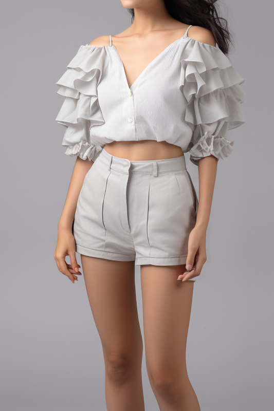 Magnolia katoenen shorts