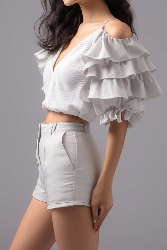 Magnolia katoenen shorts