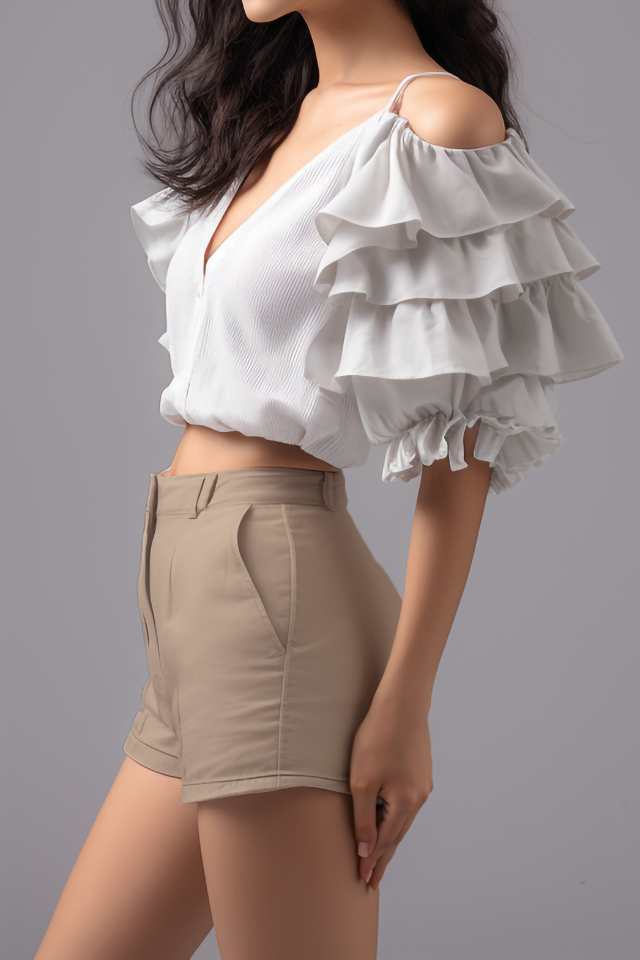 Magnolia katoenen shorts