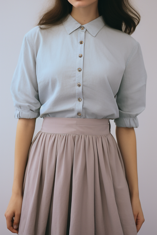 Chicory Vintage Katoenen Blouse