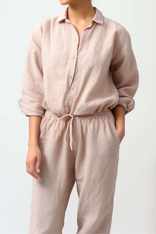 Clover Tied Zoom Blouse en Broek Co-Ord