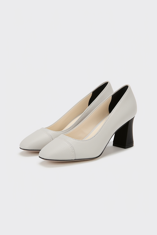 Cressida Almond Toe Block Heels