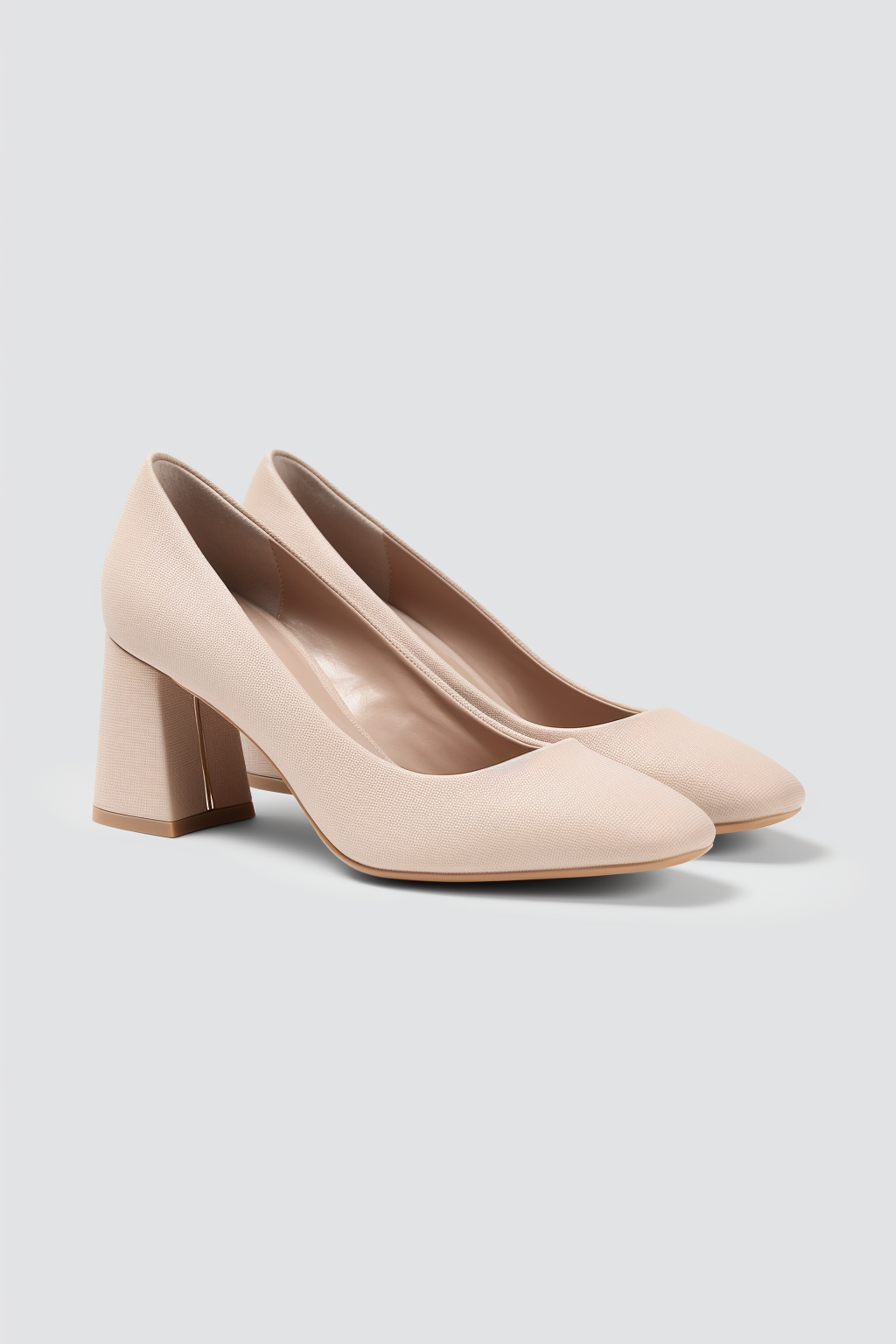 Danae Almond Toe Block Heels