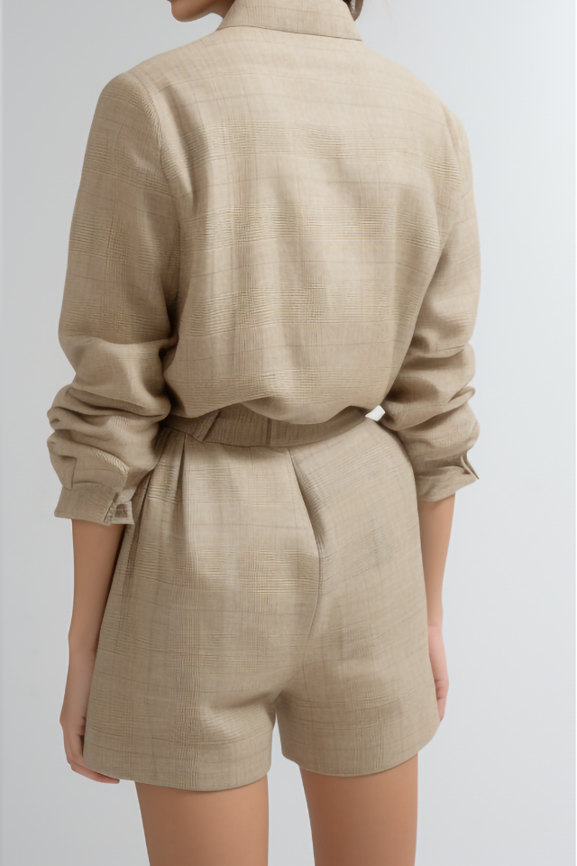 Disa Tweed Shorts met Riem