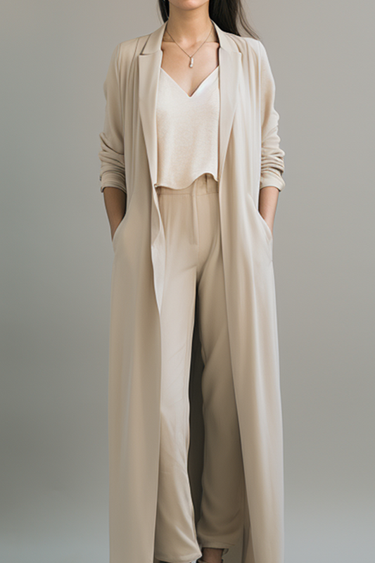 Jacinta Chiffon Maxi Blazer