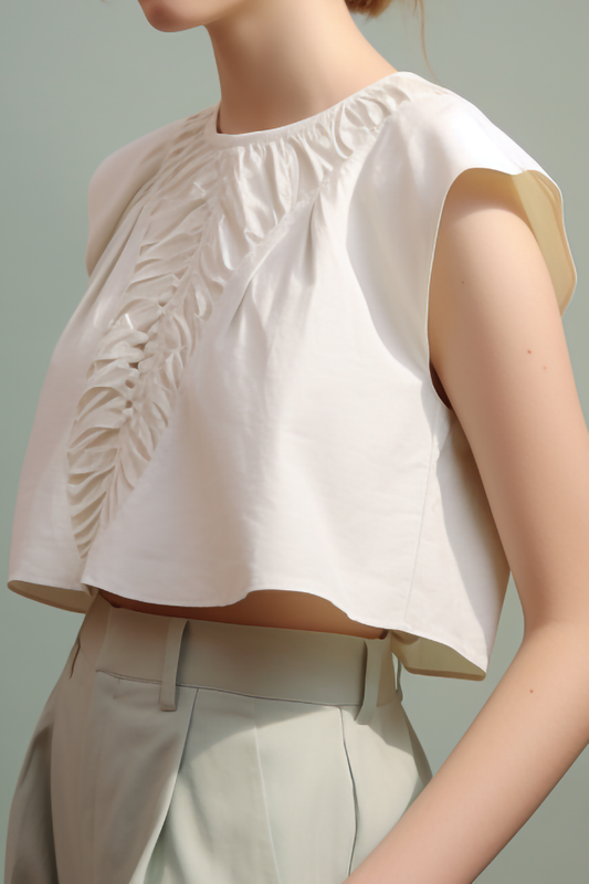 Nanala Cropped Katoenen Top